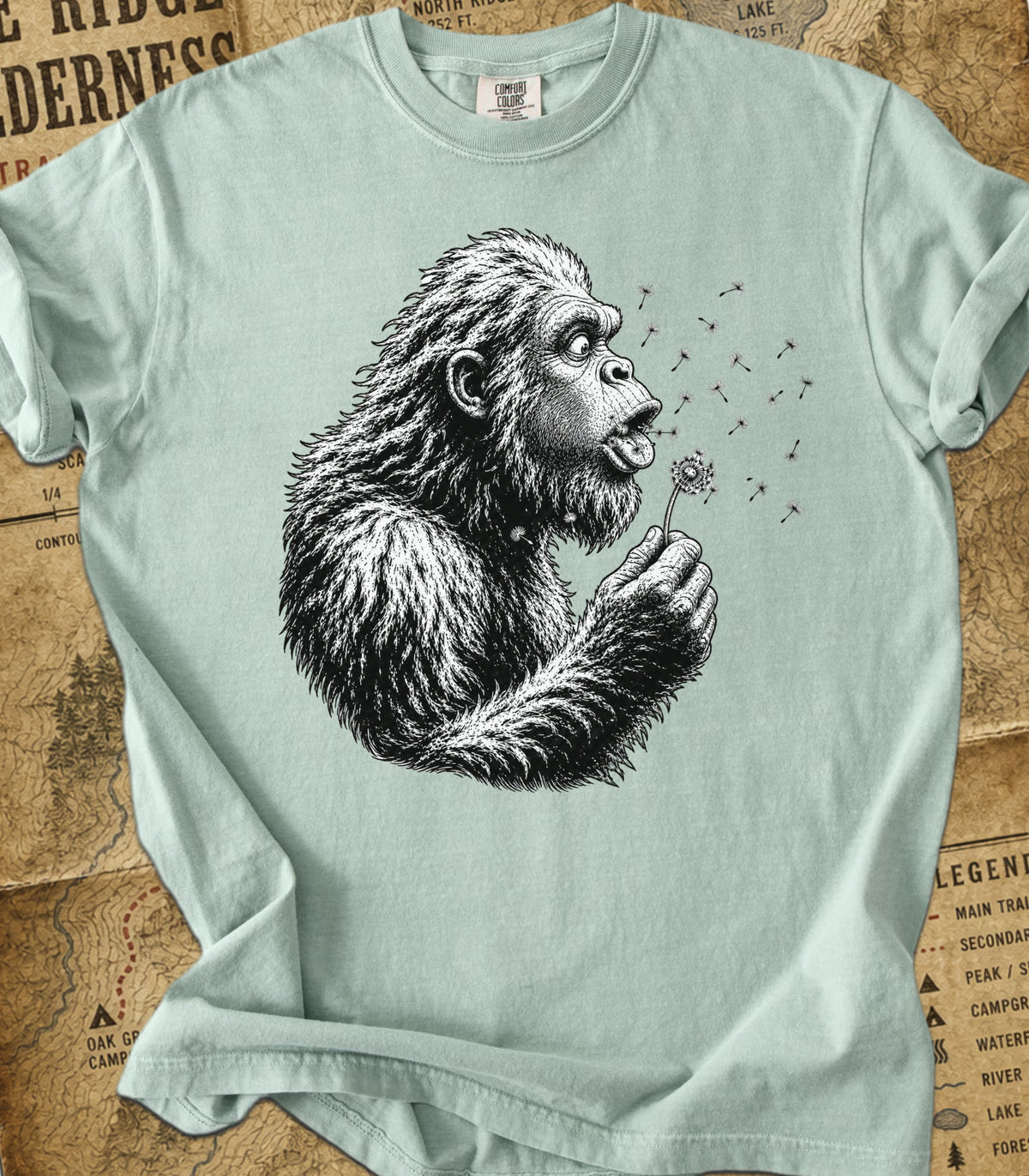 Bigfoot Fail Dandelion Tee