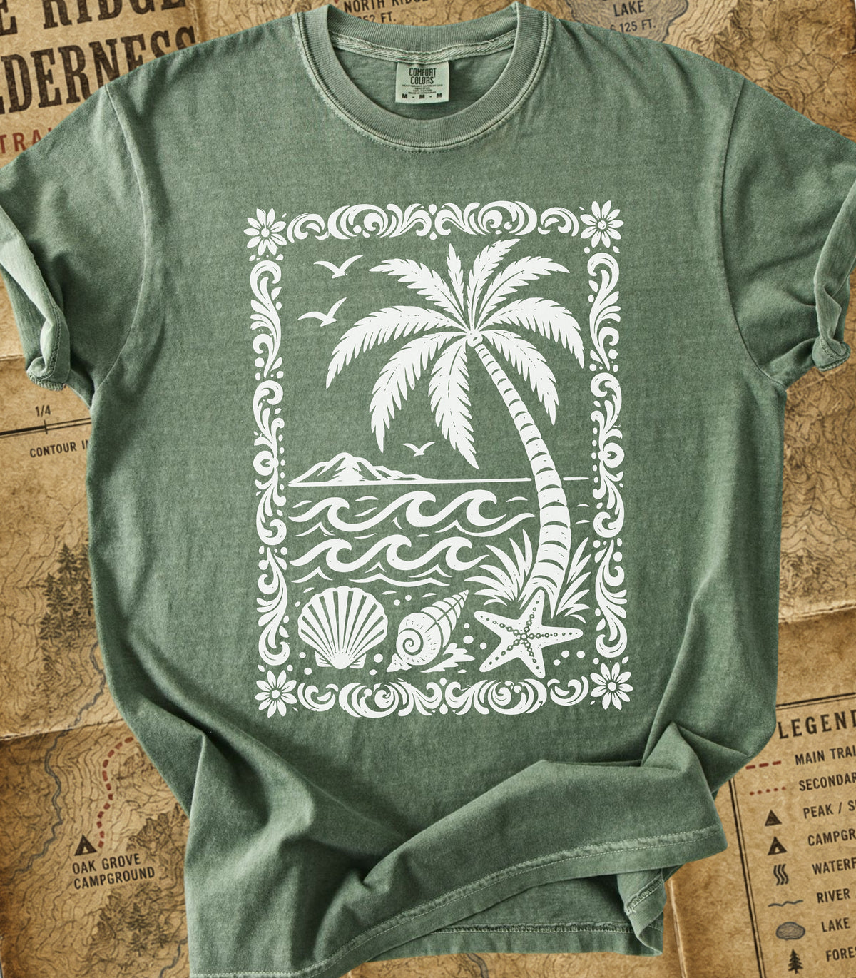 Tropical Palm Beach Tee