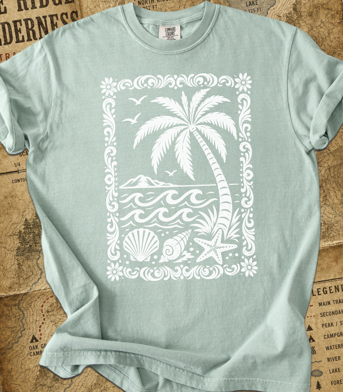 Tropical Palm Beach Tee