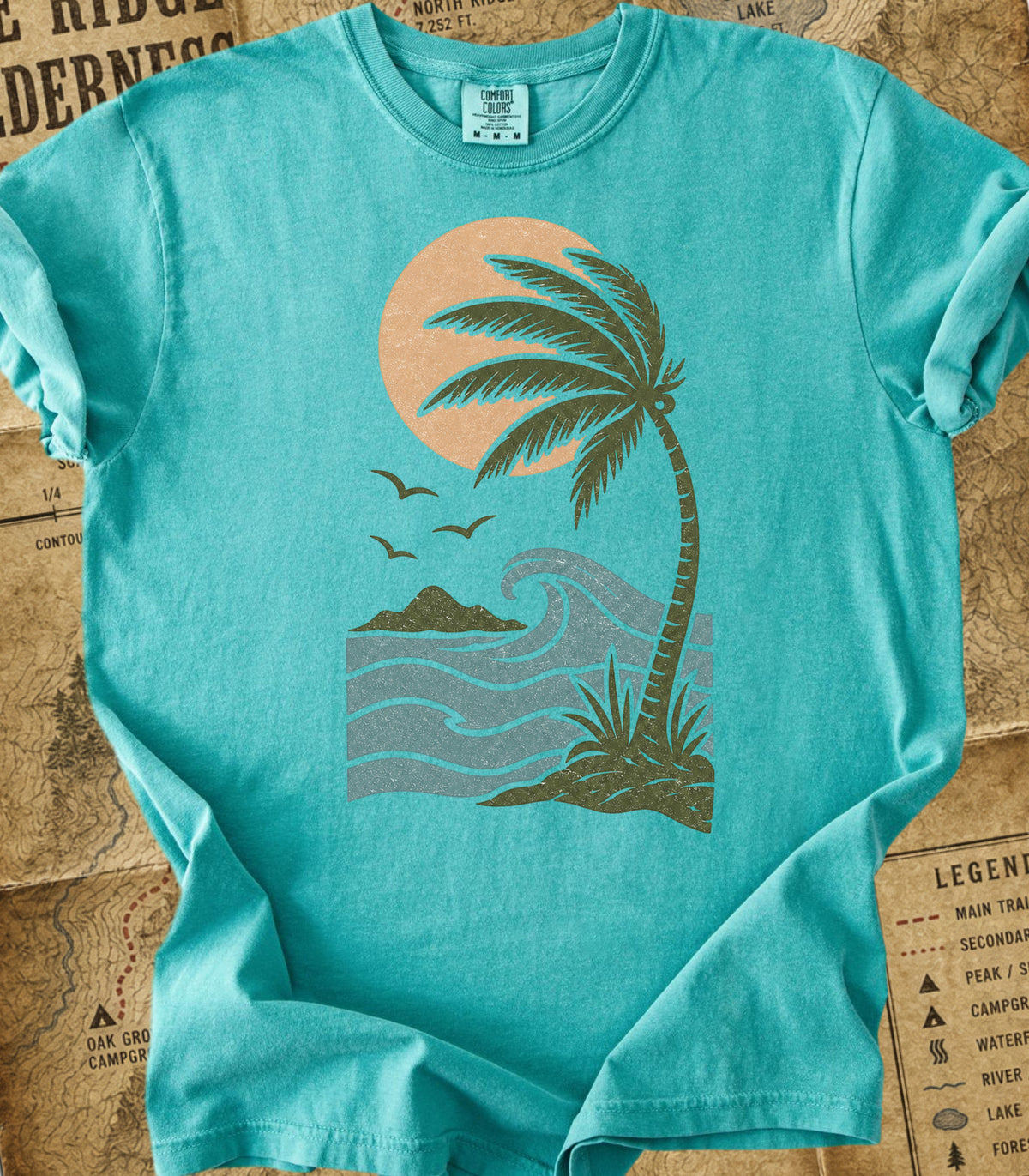 Retro Palm Beach Tee