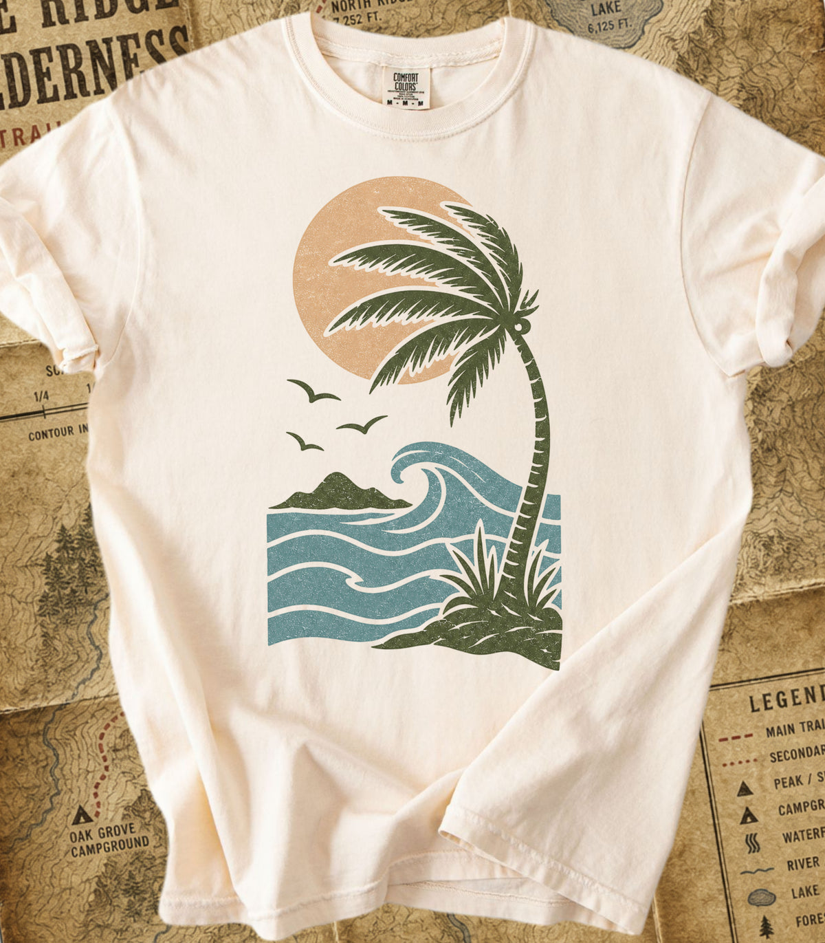 Retro Palm Beach Tee