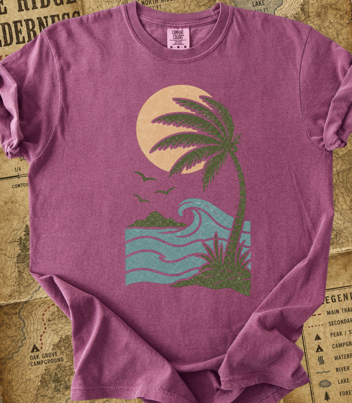 Retro Palm Beach Tee