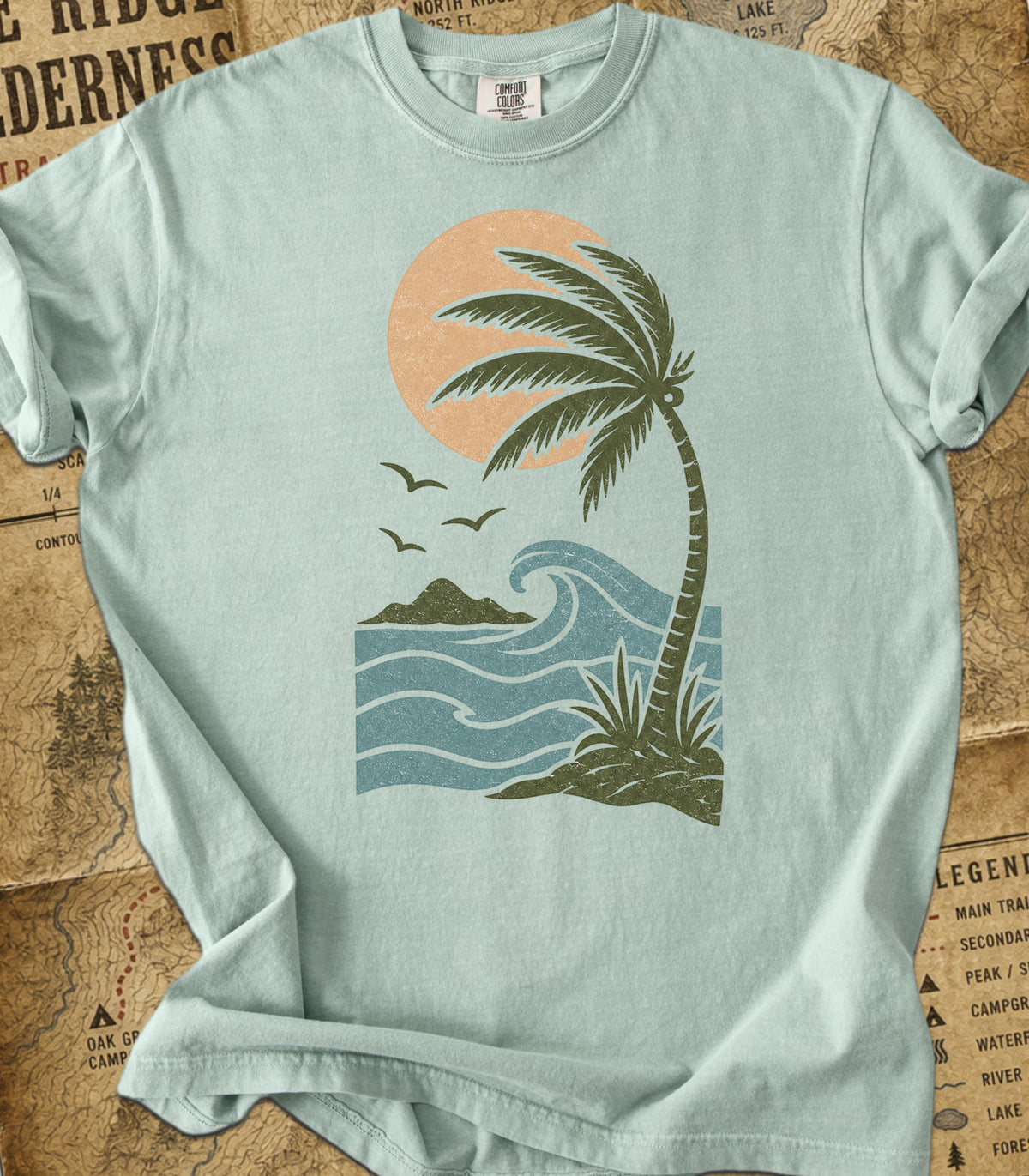 Retro Palm Beach Tee
