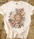 Bohemian Sun & Moon Floral Tee