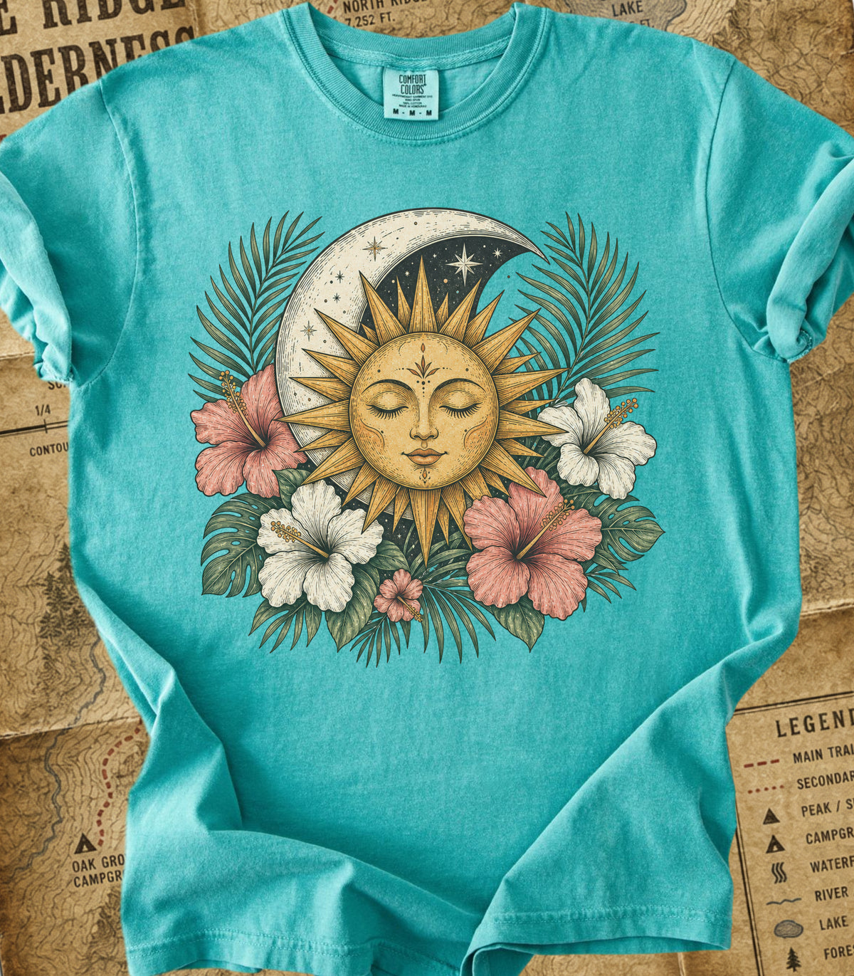 Boho Sun & Celestial Moon Tee
