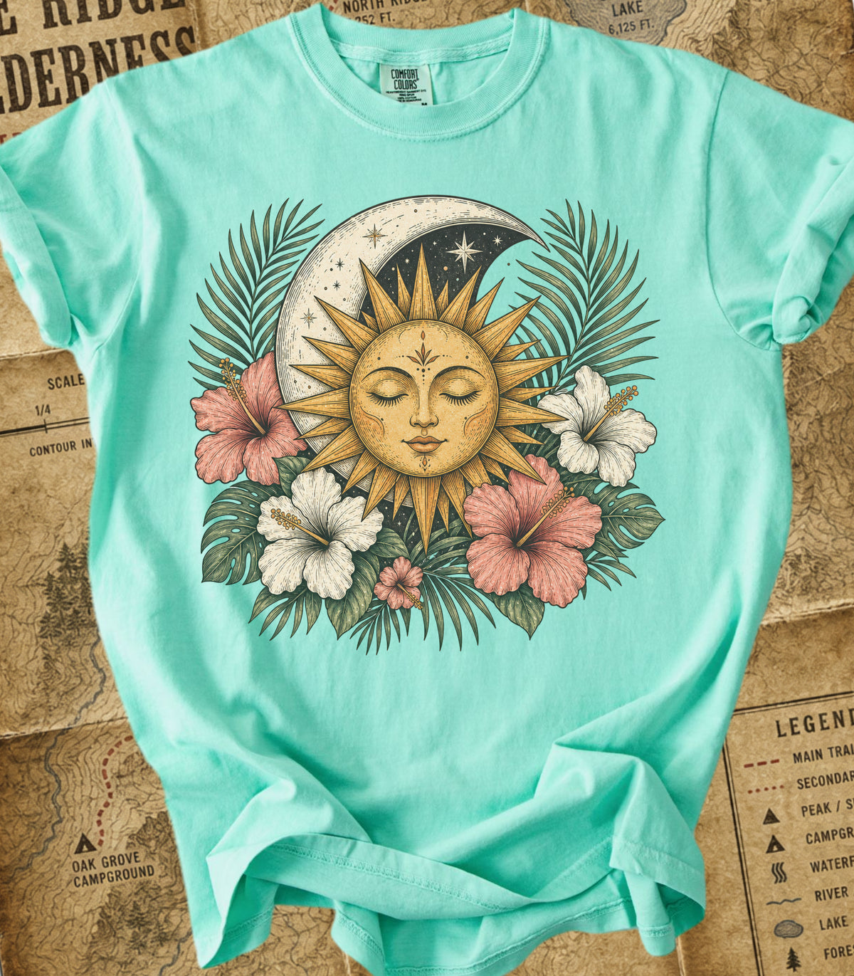 Boho Sun & Celestial Moon Tee