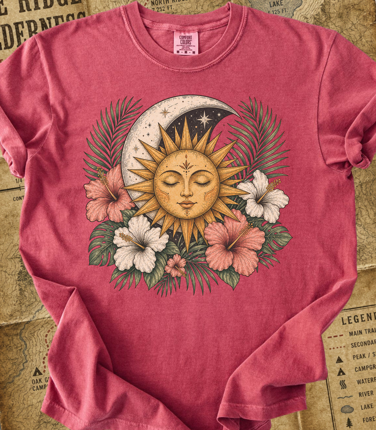 Boho Sun & Celestial Moon Tee