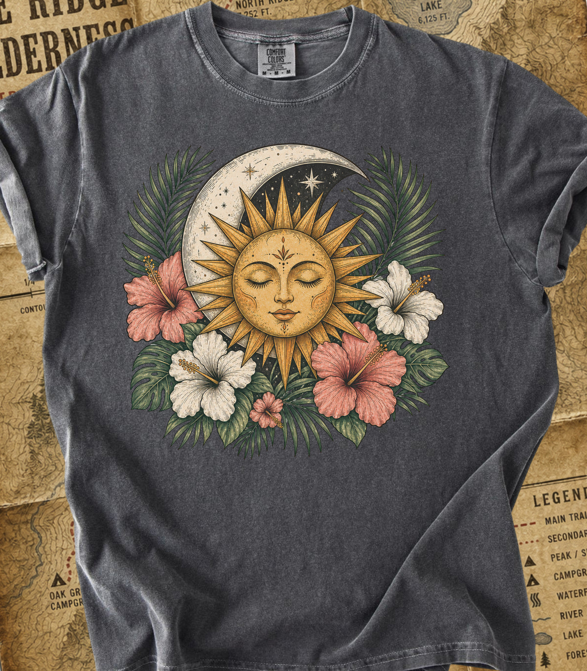 Boho Sun & Celestial Moon Tee
