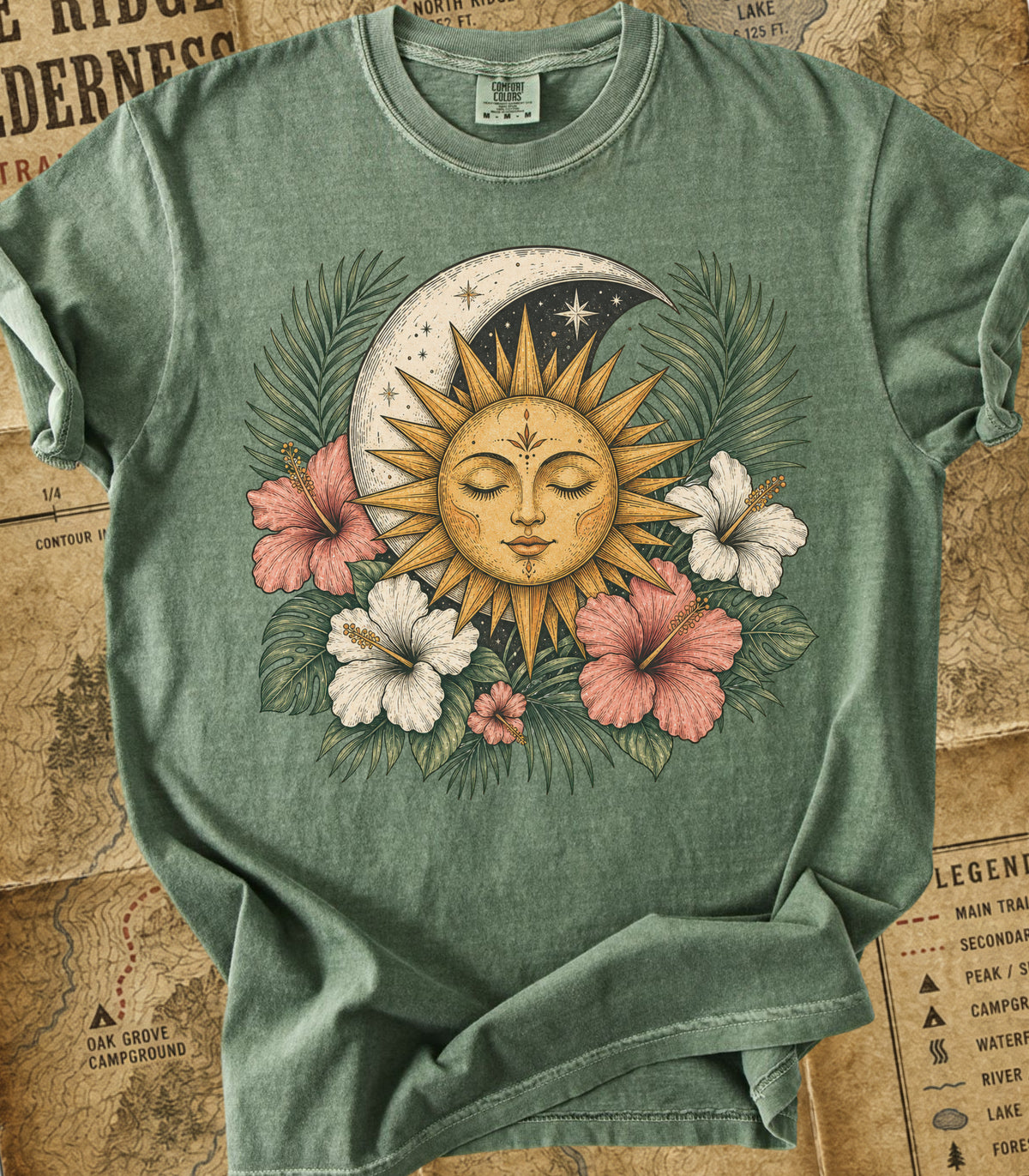 Boho Sun & Celestial Moon Tee