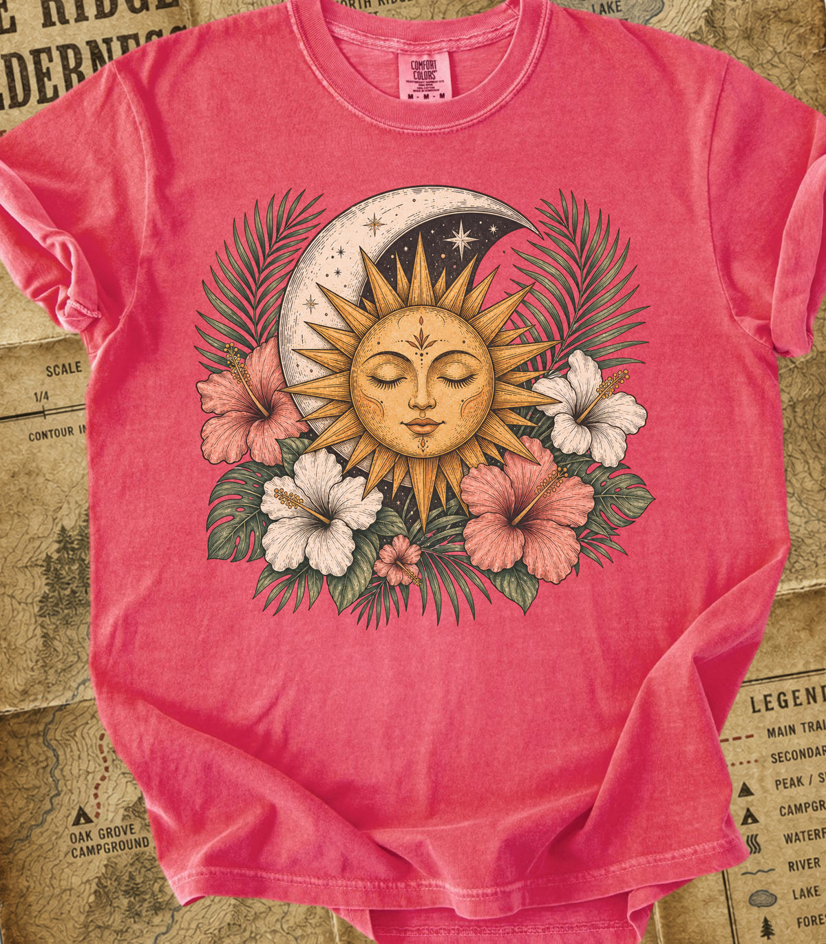 Boho Sun & Celestial Moon Tee