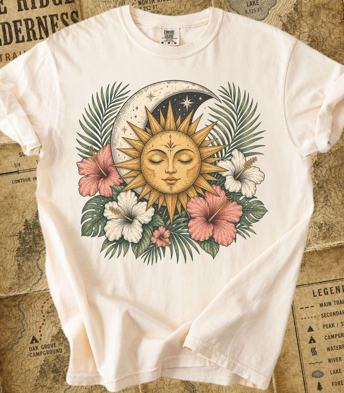 Boho Sun & Celestial Moon Tee