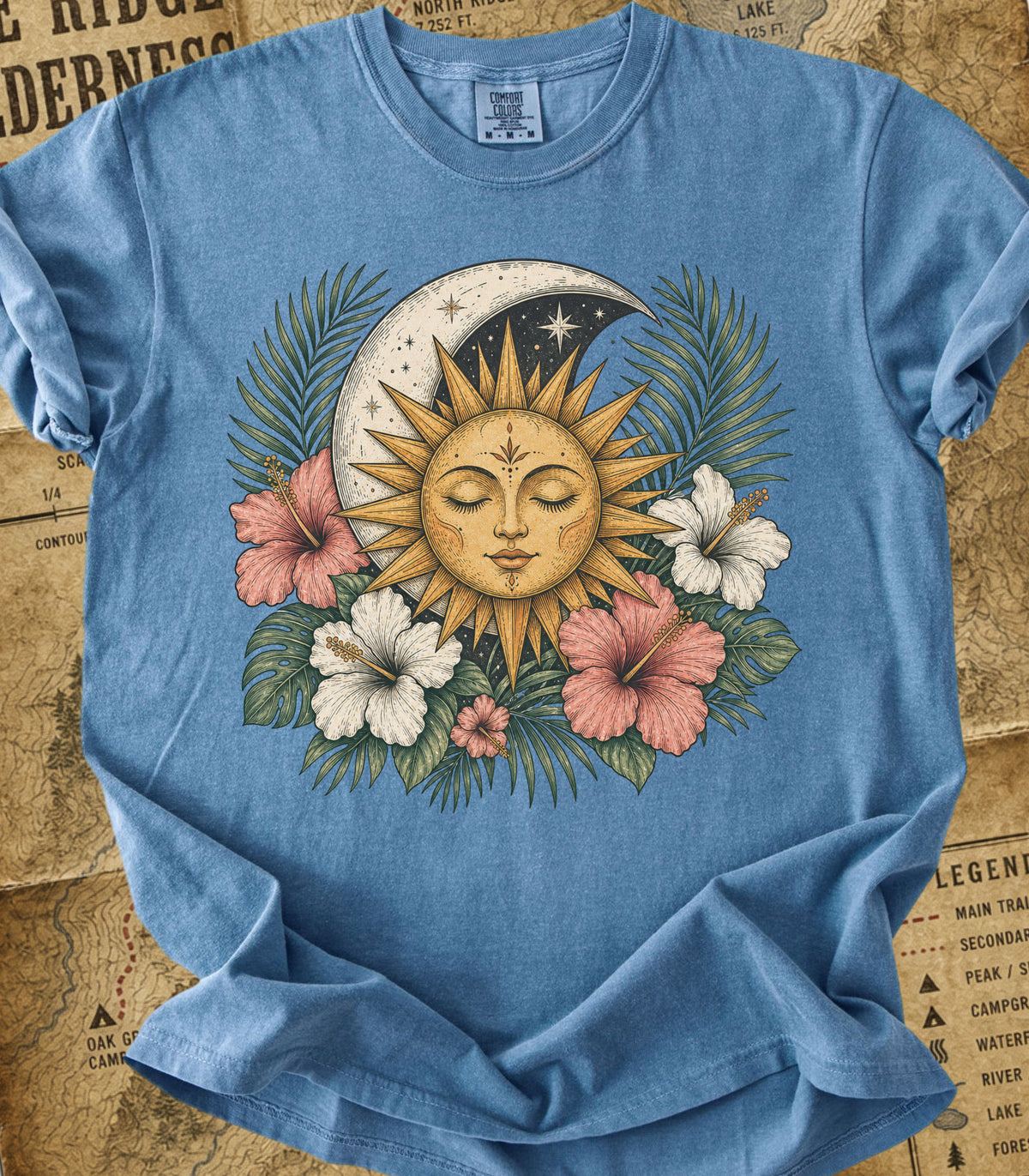 Boho Sun & Celestial Moon Tee