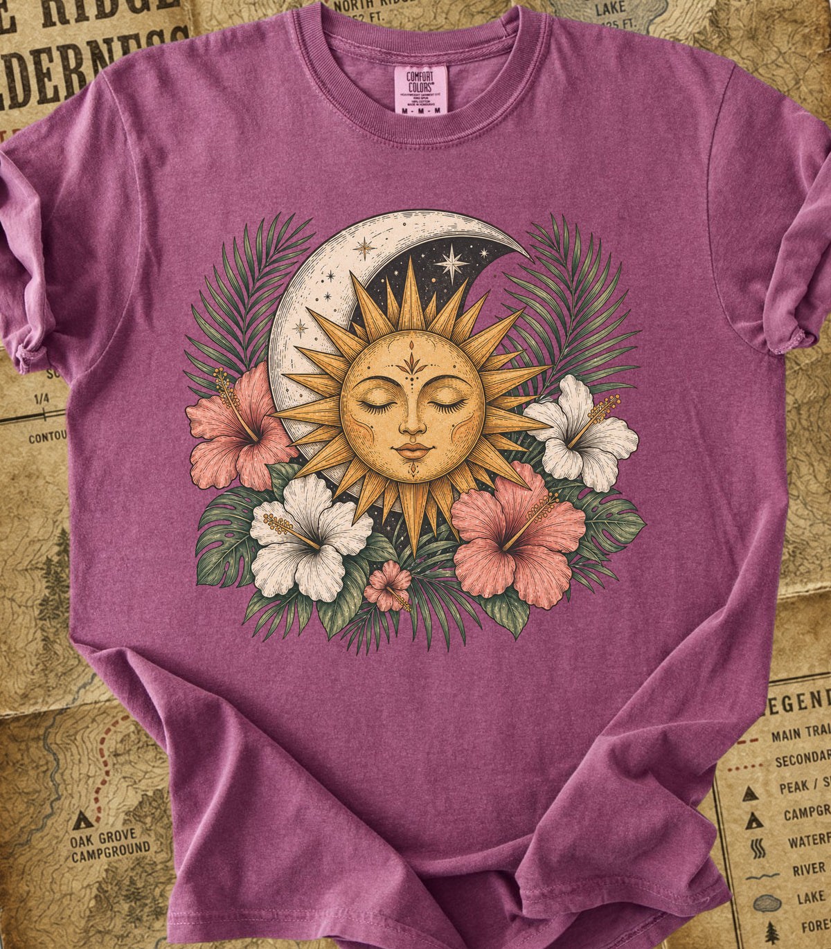 Boho Sun & Celestial Moon Tee