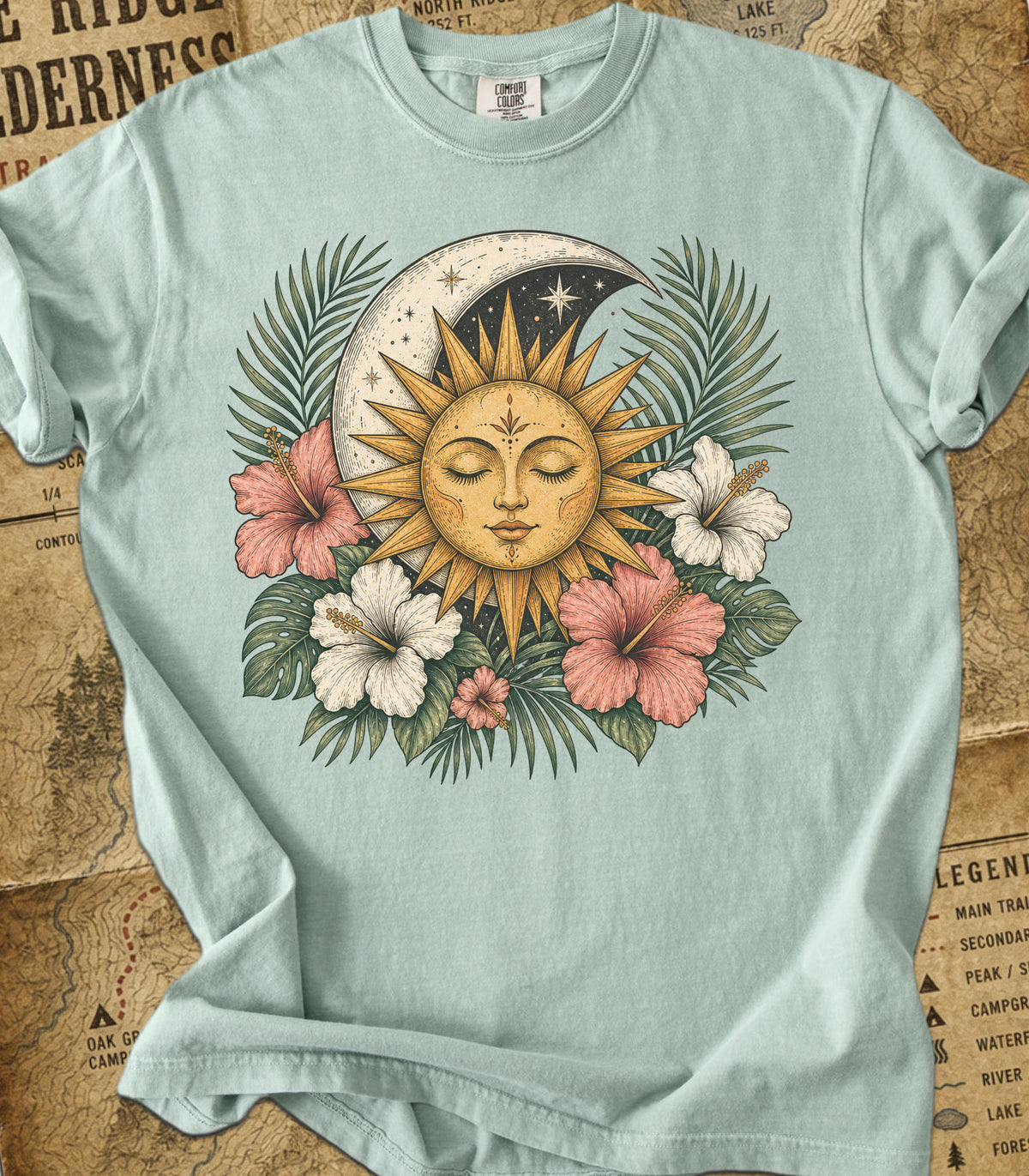 Boho Sun & Celestial Moon Tee