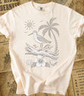 Coastal Shorebird on Driftwood Tee