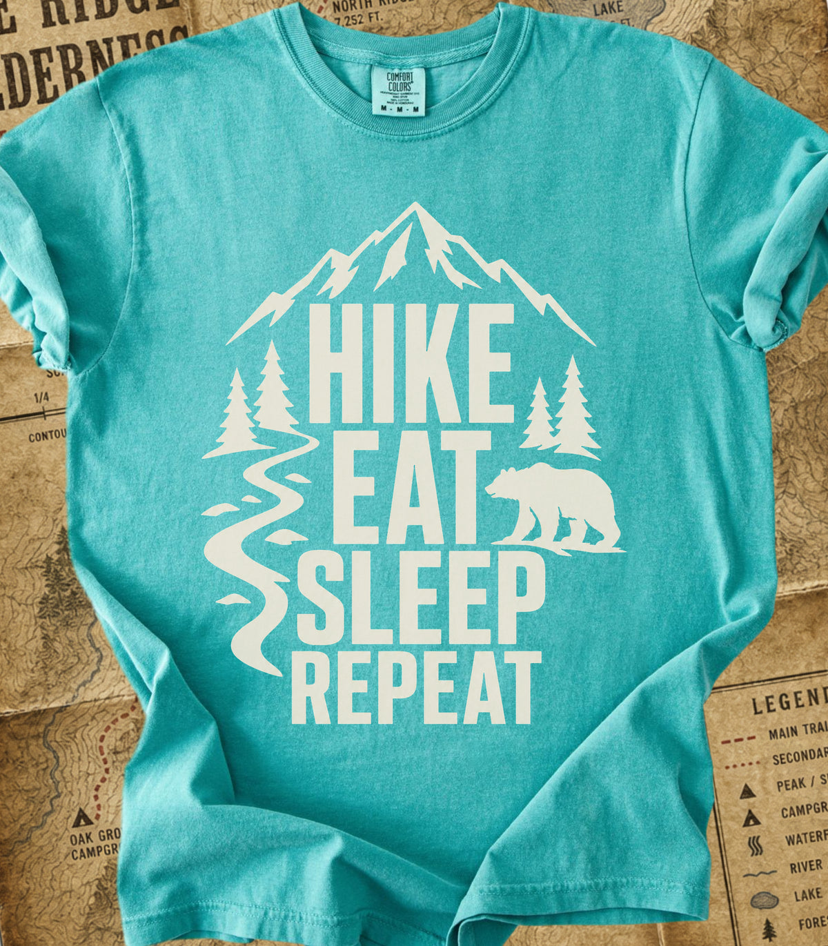 Hike Eat Sleep Repeat Tee