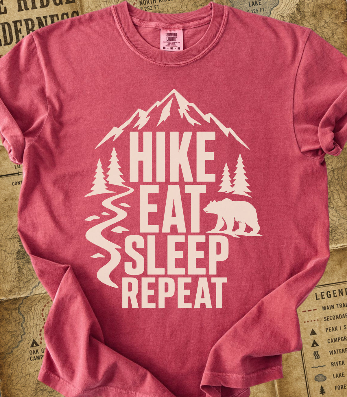 Hike Eat Sleep Repeat Tee