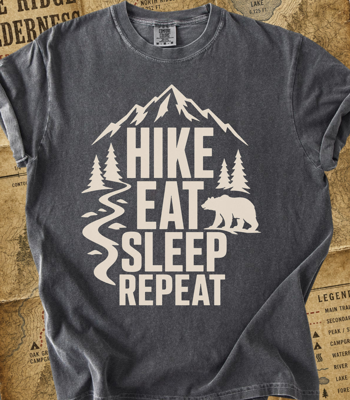 Hike Eat Sleep Repeat Tee