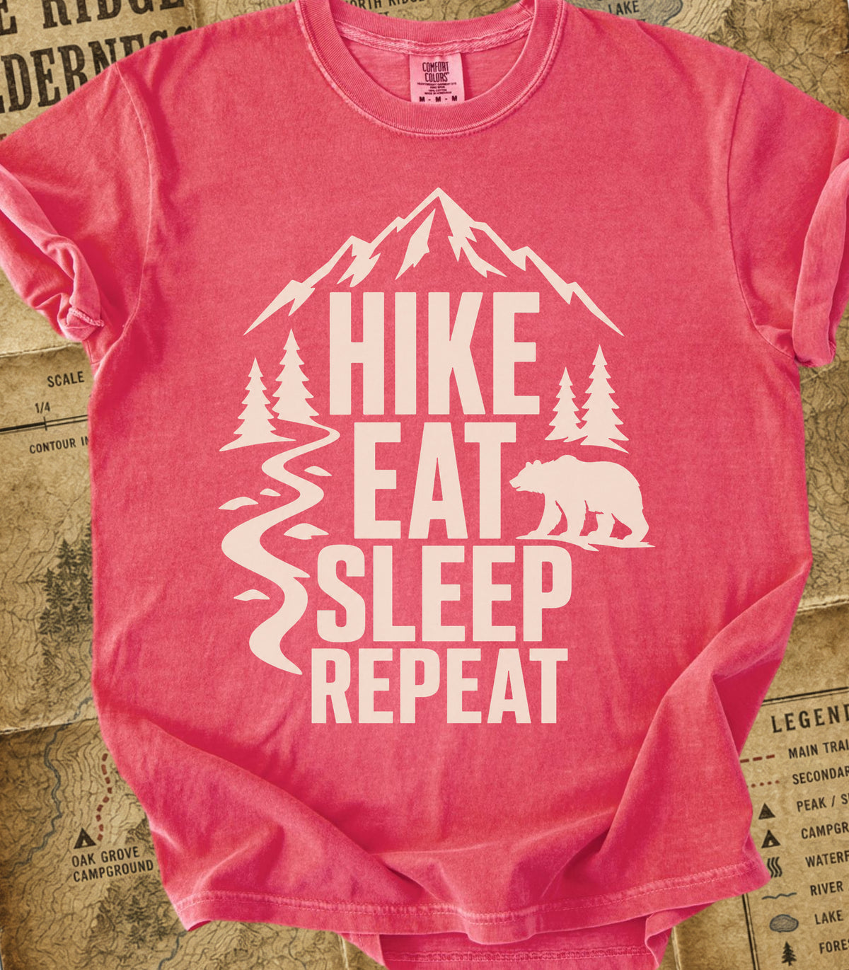 Hike Eat Sleep Repeat Tee