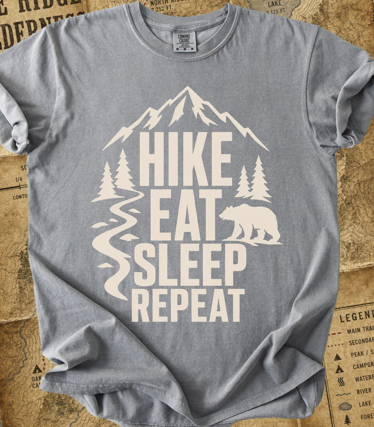 Hike Eat Sleep Repeat Tee