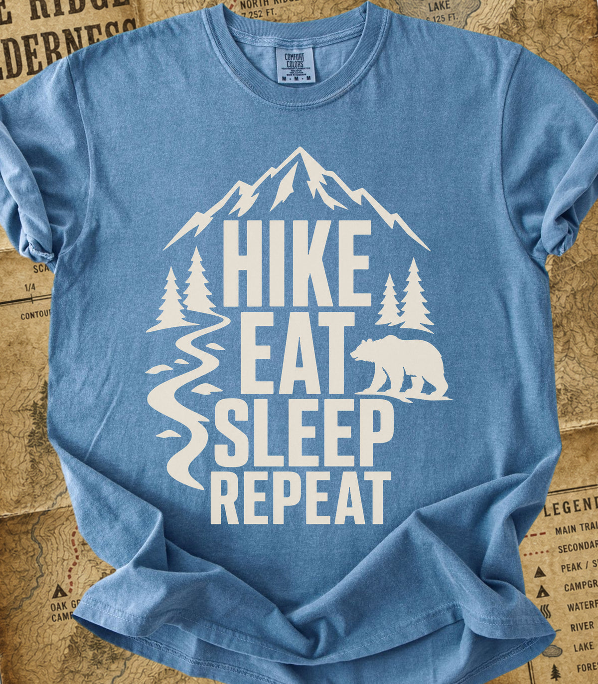 Hike Eat Sleep Repeat Tee