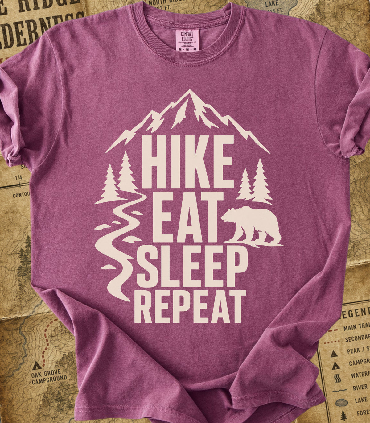 Hike Eat Sleep Repeat Tee
