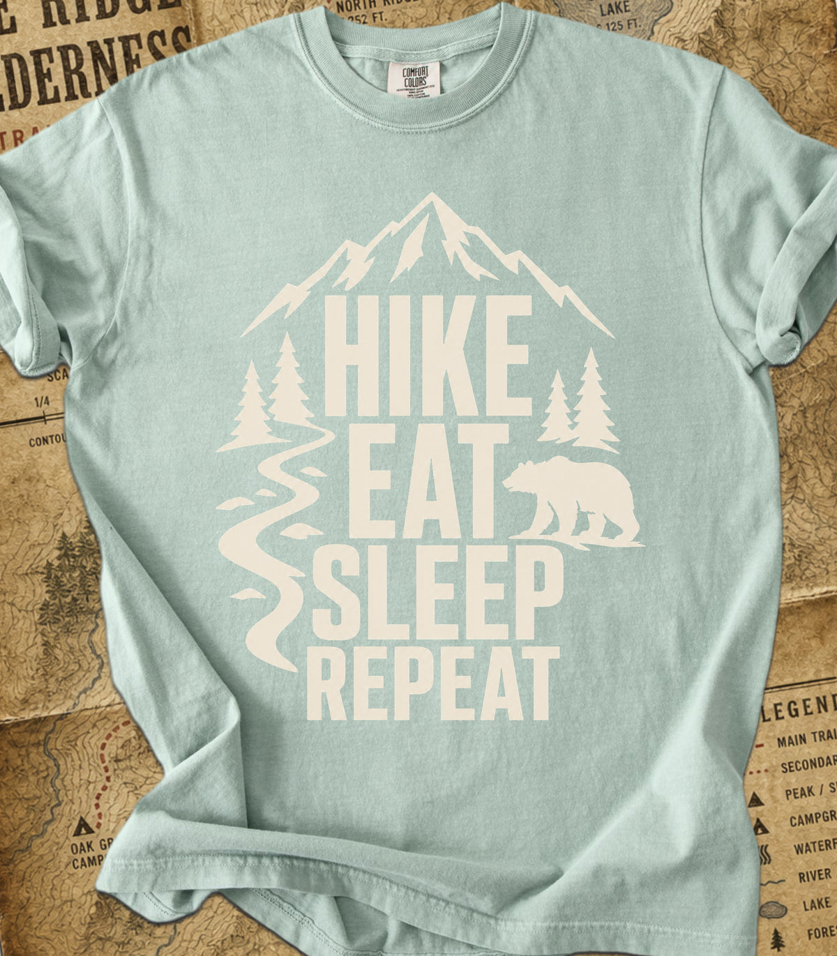 Hike Eat Sleep Repeat Tee