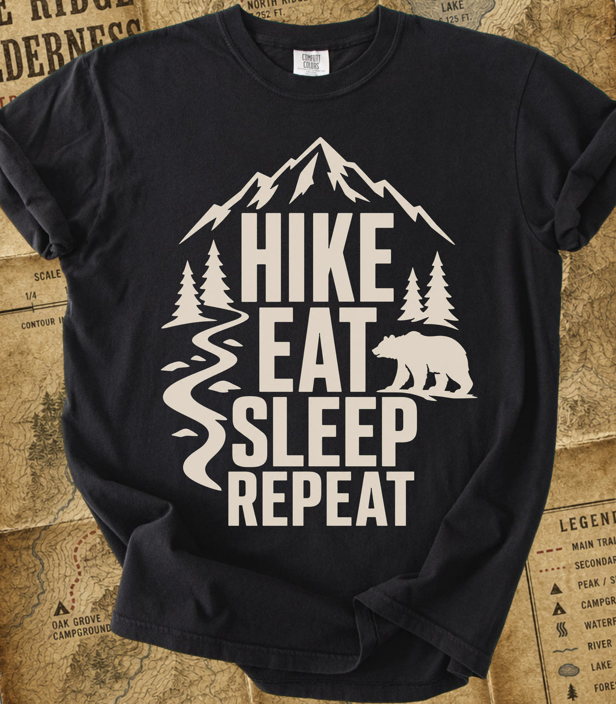 Hike Eat Sleep Repeat Tee
