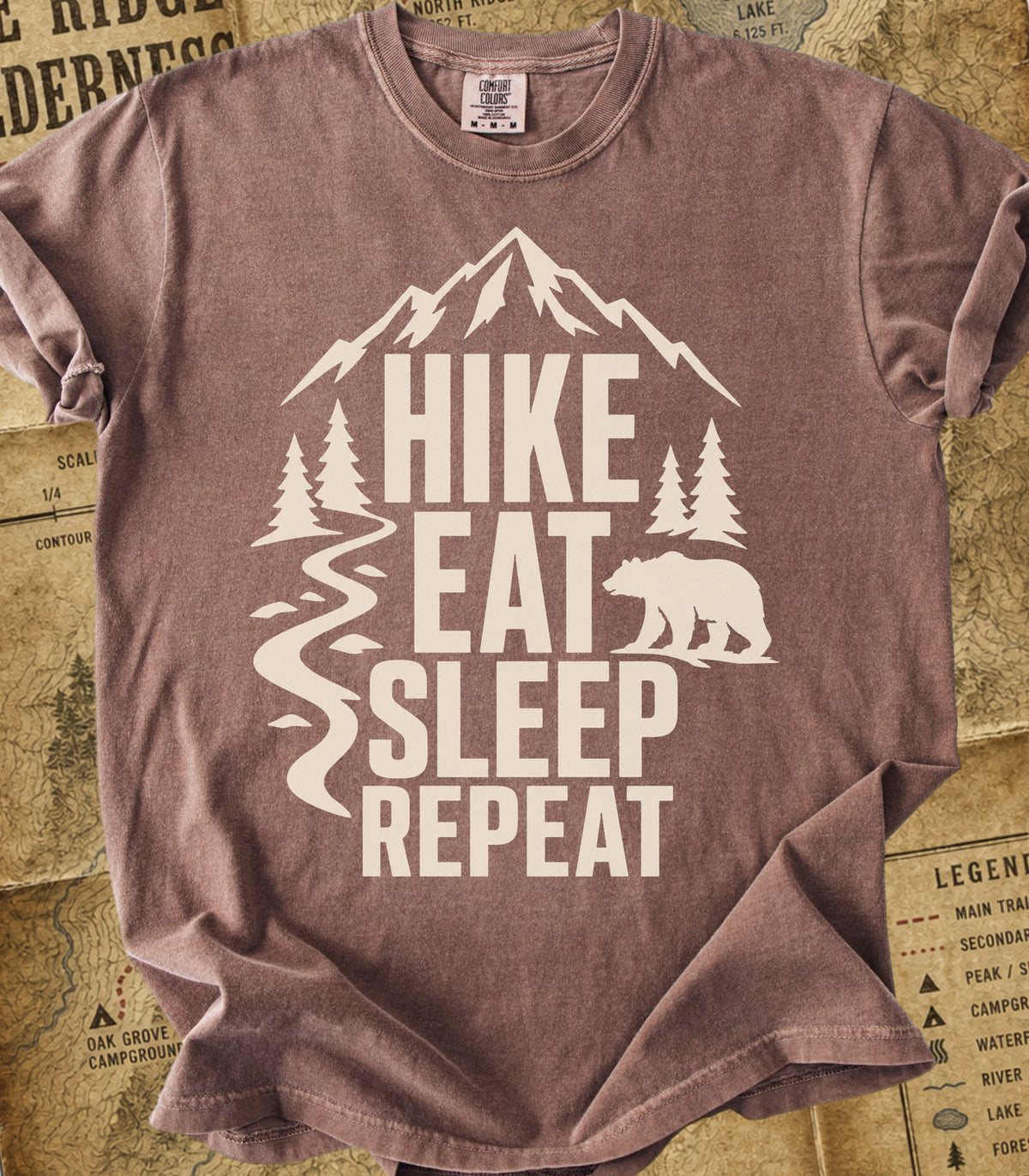 Hike Eat Sleep Repeat Tee