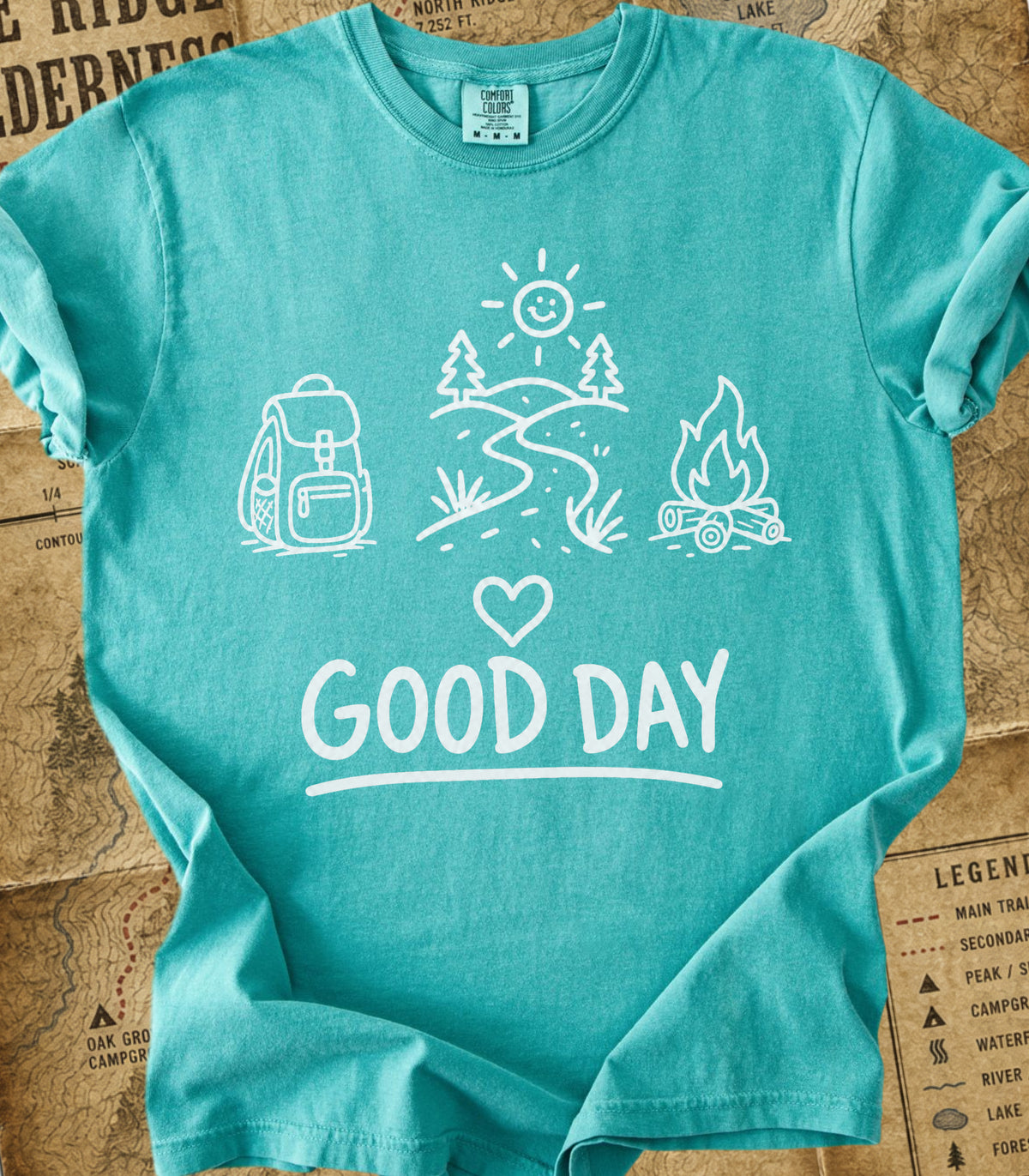 A Good Day Camping and Hiking Tee