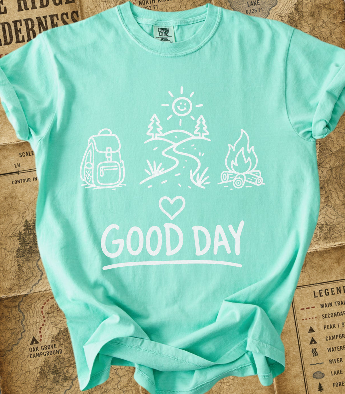 A Good Day Camping and Hiking Tee