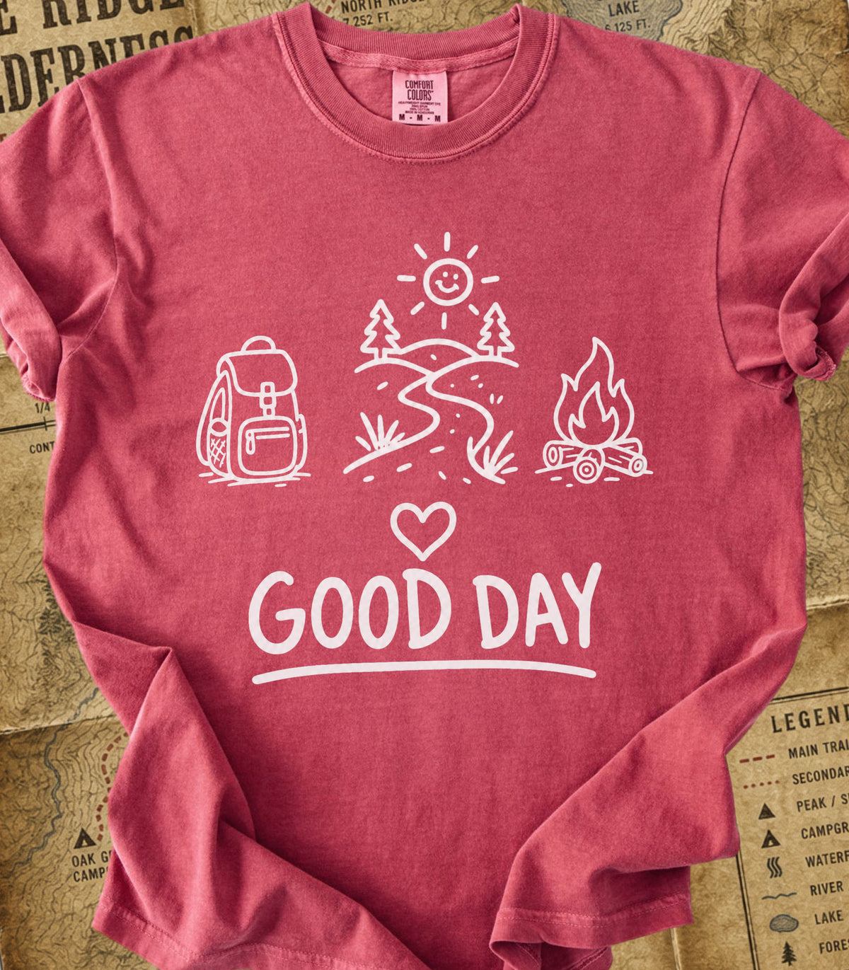 A Good Day Camping and Hiking Tee