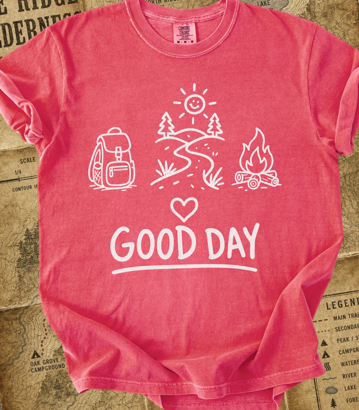 A Good Day Camping and Hiking Tee