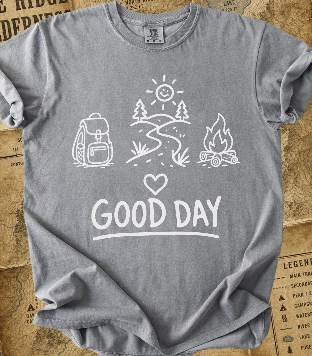 A Good Day Camping and Hiking Tee