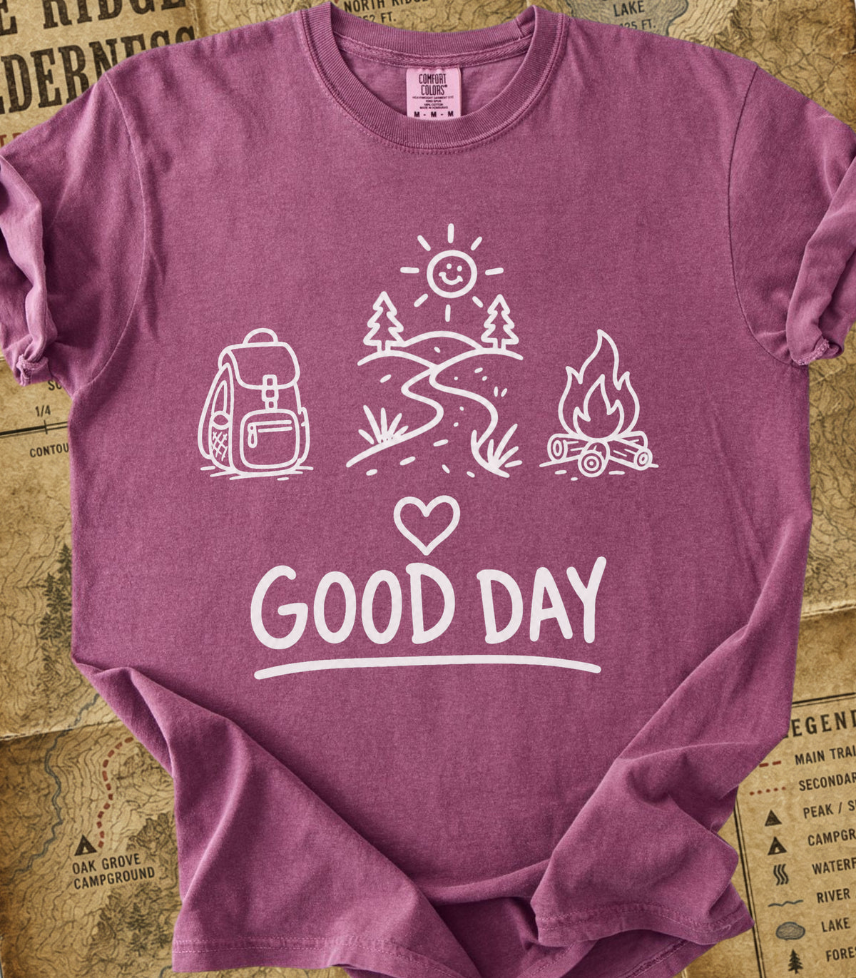 A Good Day Camping and Hiking Tee