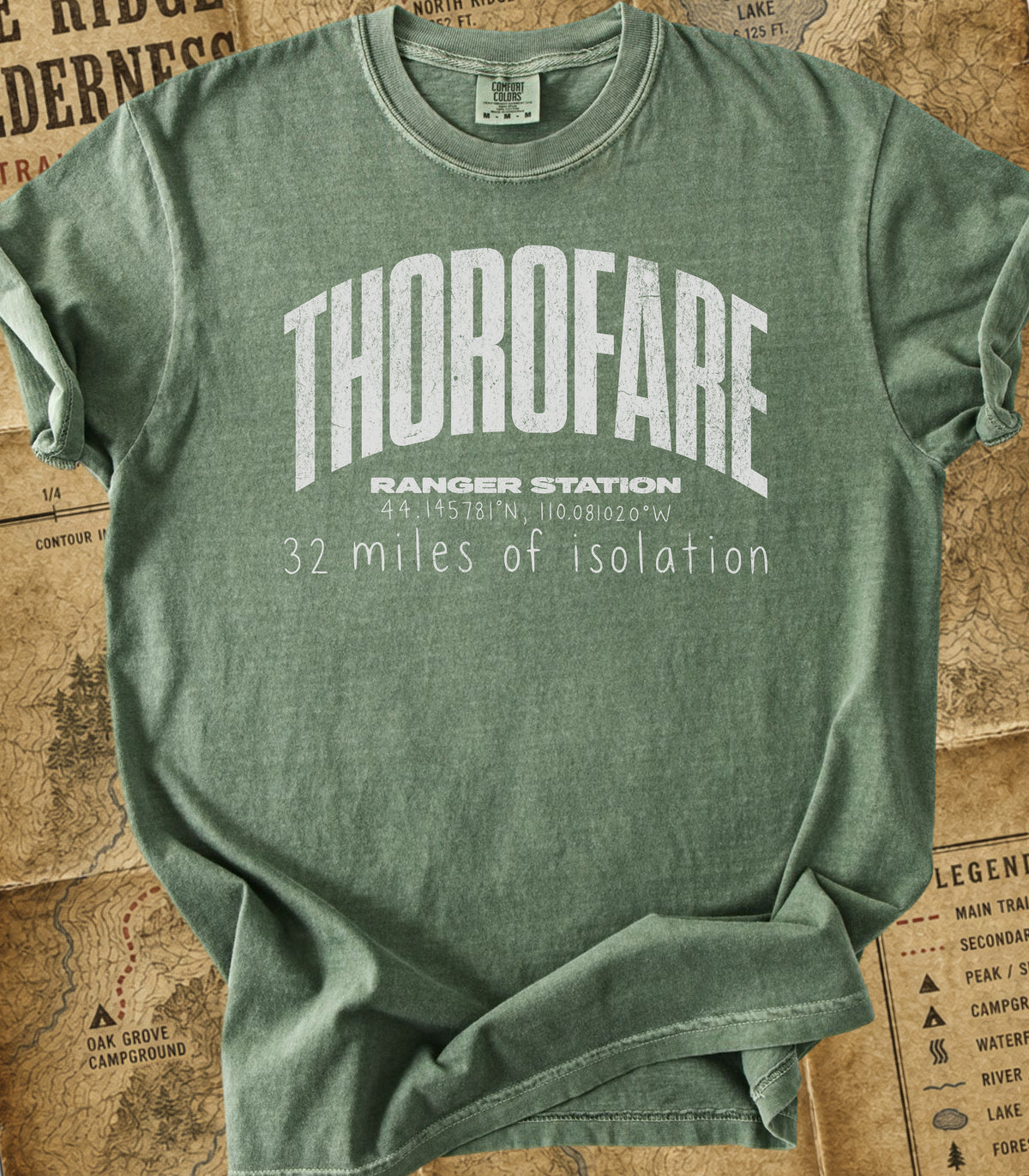 Thorofare Ranger Station Tee — 32 Miles of Isolation