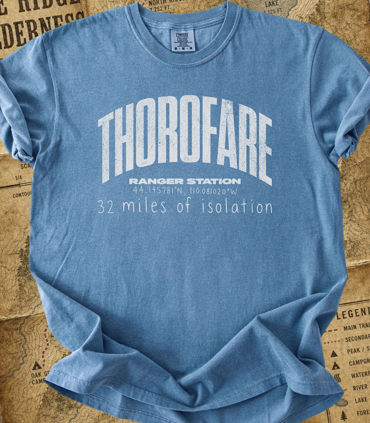 Thorofare Ranger Station Tee — 32 Miles of Isolation