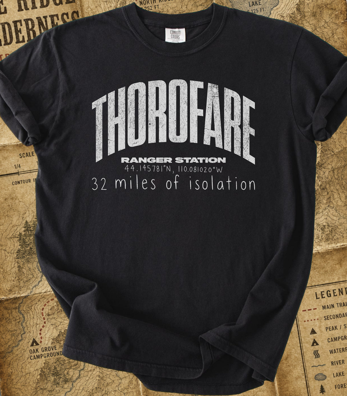 Thorofare Ranger Station Tee — 32 Miles of Isolation
