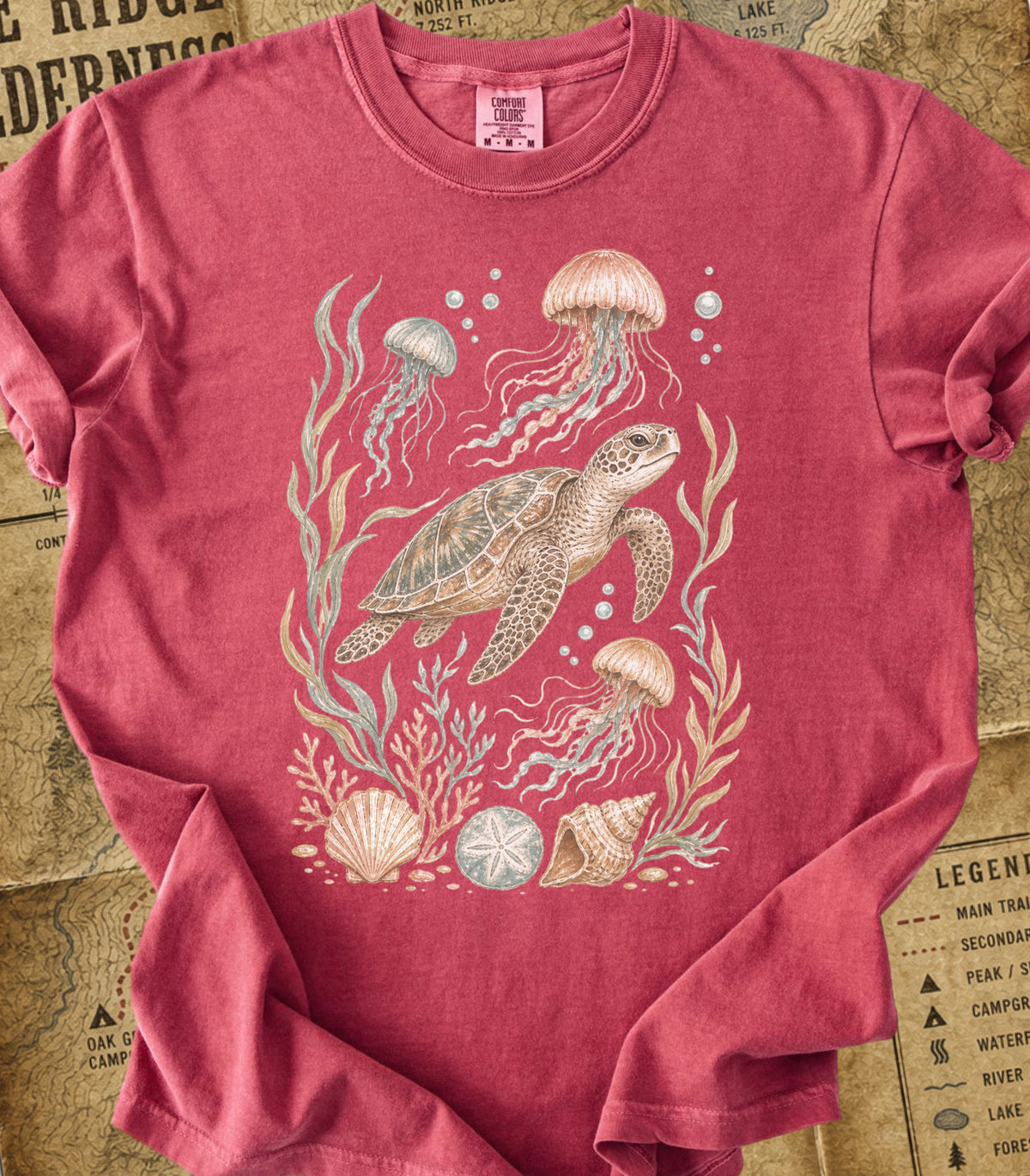 Sea Turtle & Jellyfish Tee