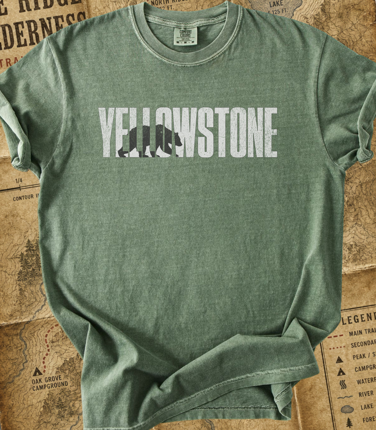 Yellowstone Rustic Bear Silhouette Tee