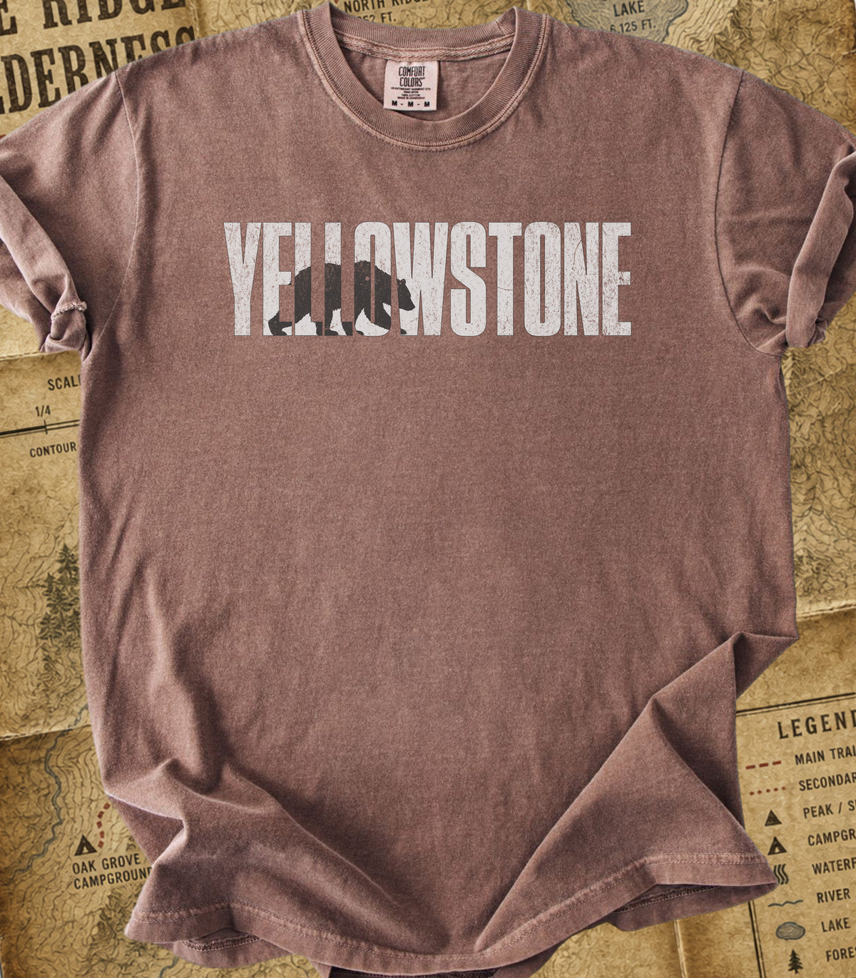 Yellowstone Rustic Bear Silhouette Tee