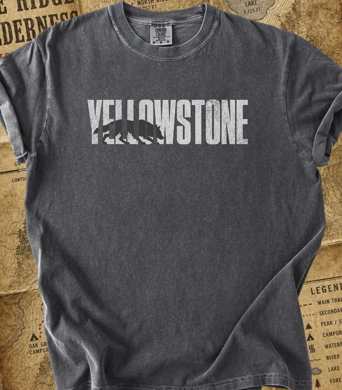 Yellowstone Rustic Wolf Silhouette Tee