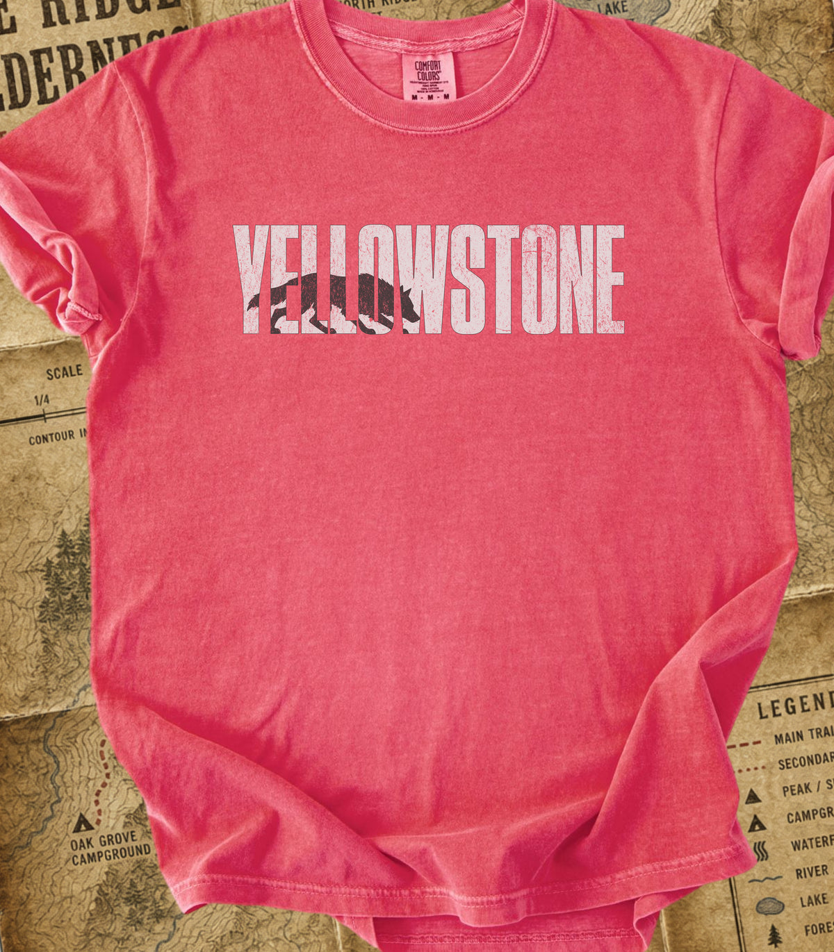 Yellowstone Rustic Wolf Silhouette Tee