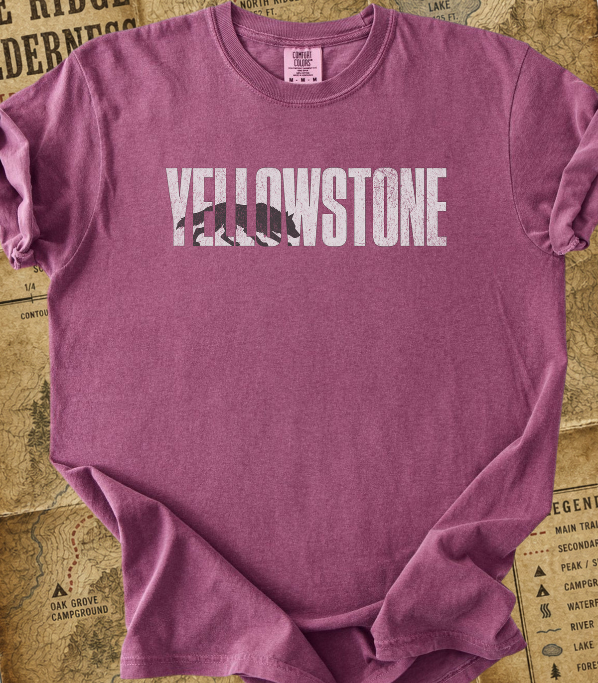 Yellowstone Rustic Wolf Silhouette Tee