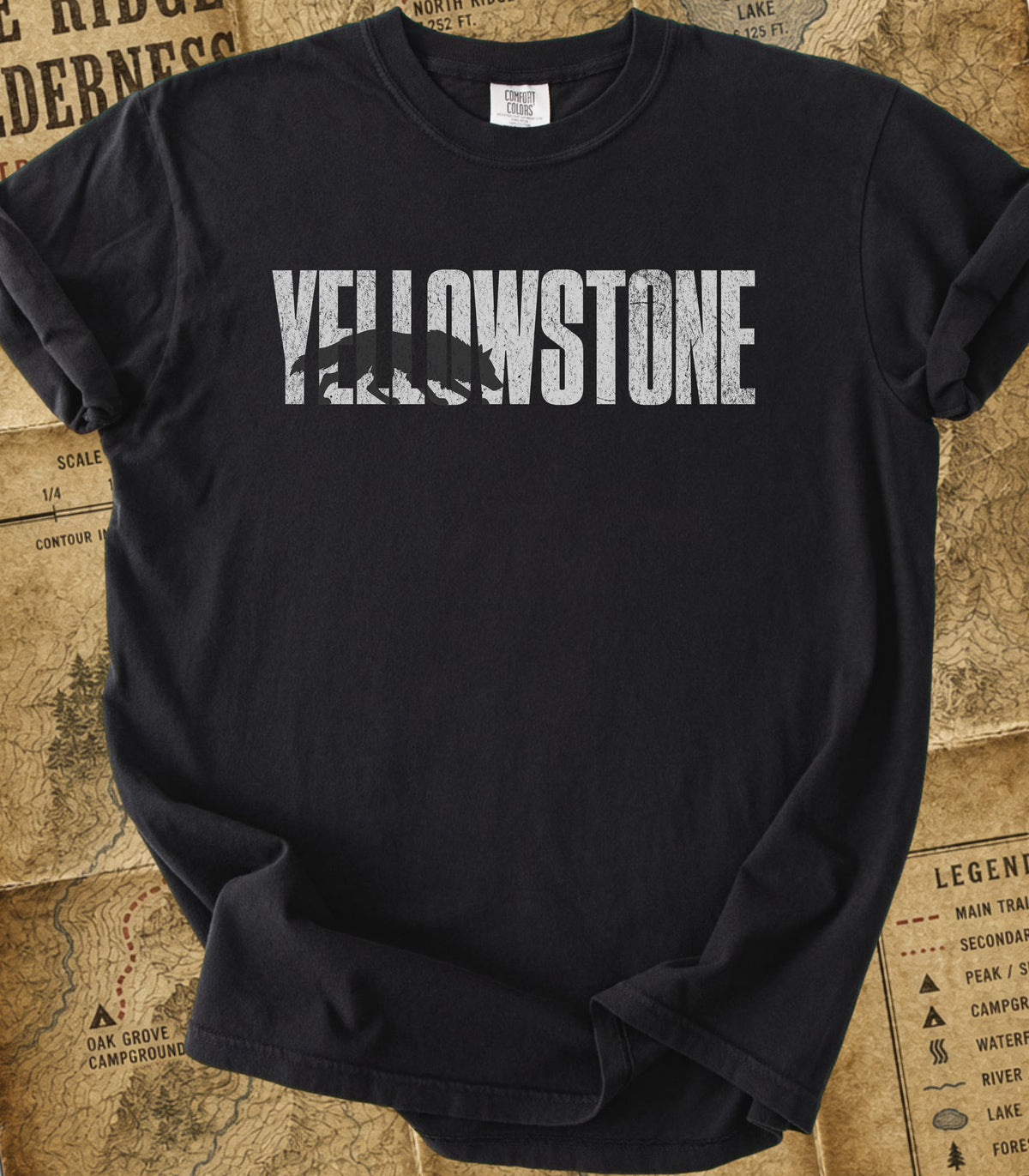 Yellowstone Rustic Wolf Silhouette Tee