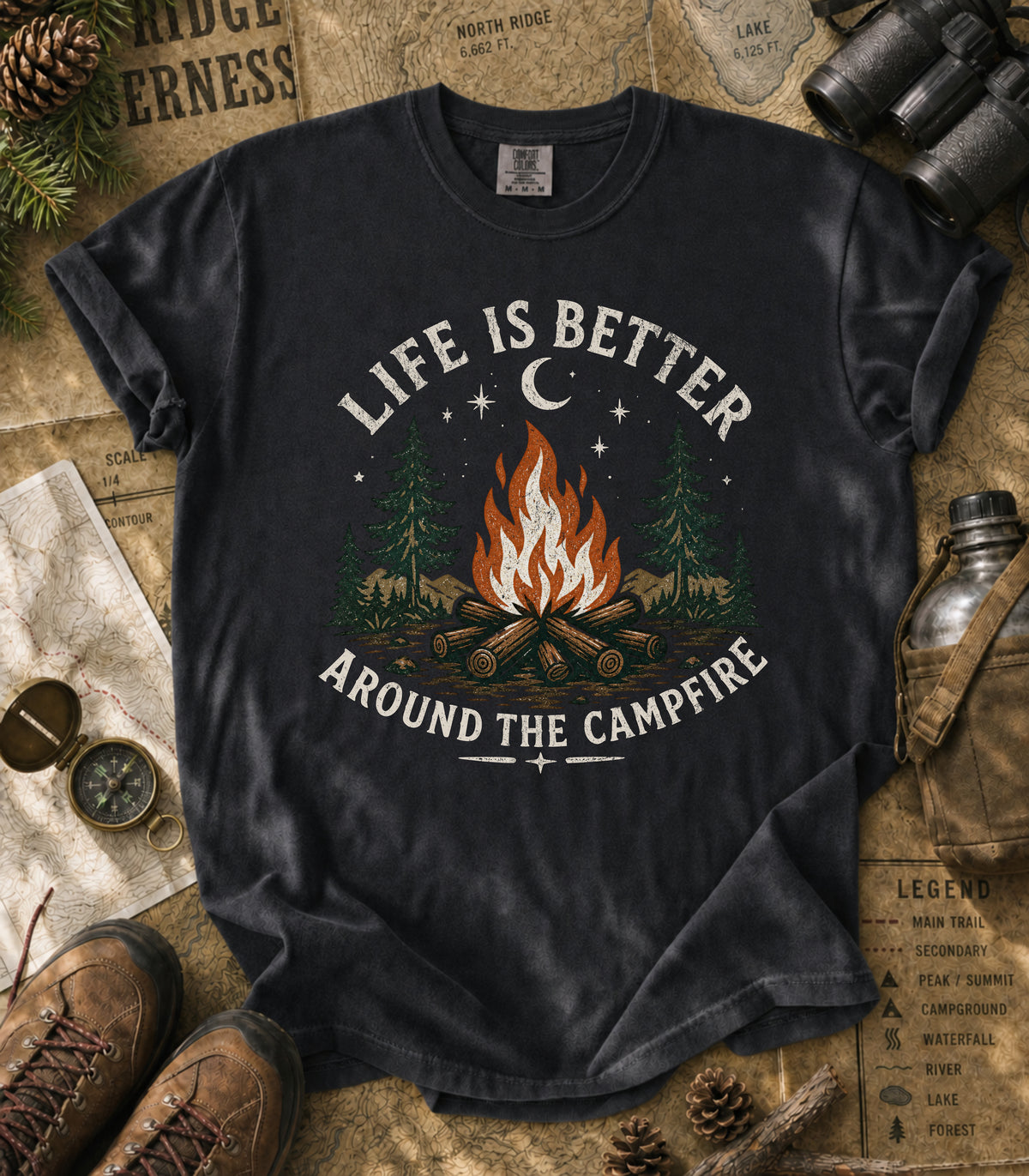 Life Is Better Around the Campfire Tee