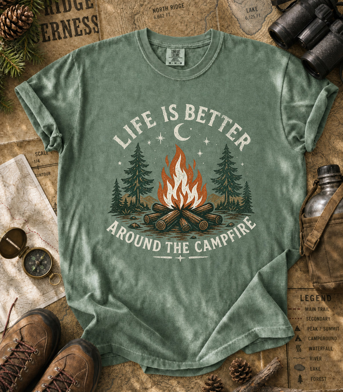 Life Is Better Around the Campfire Tee