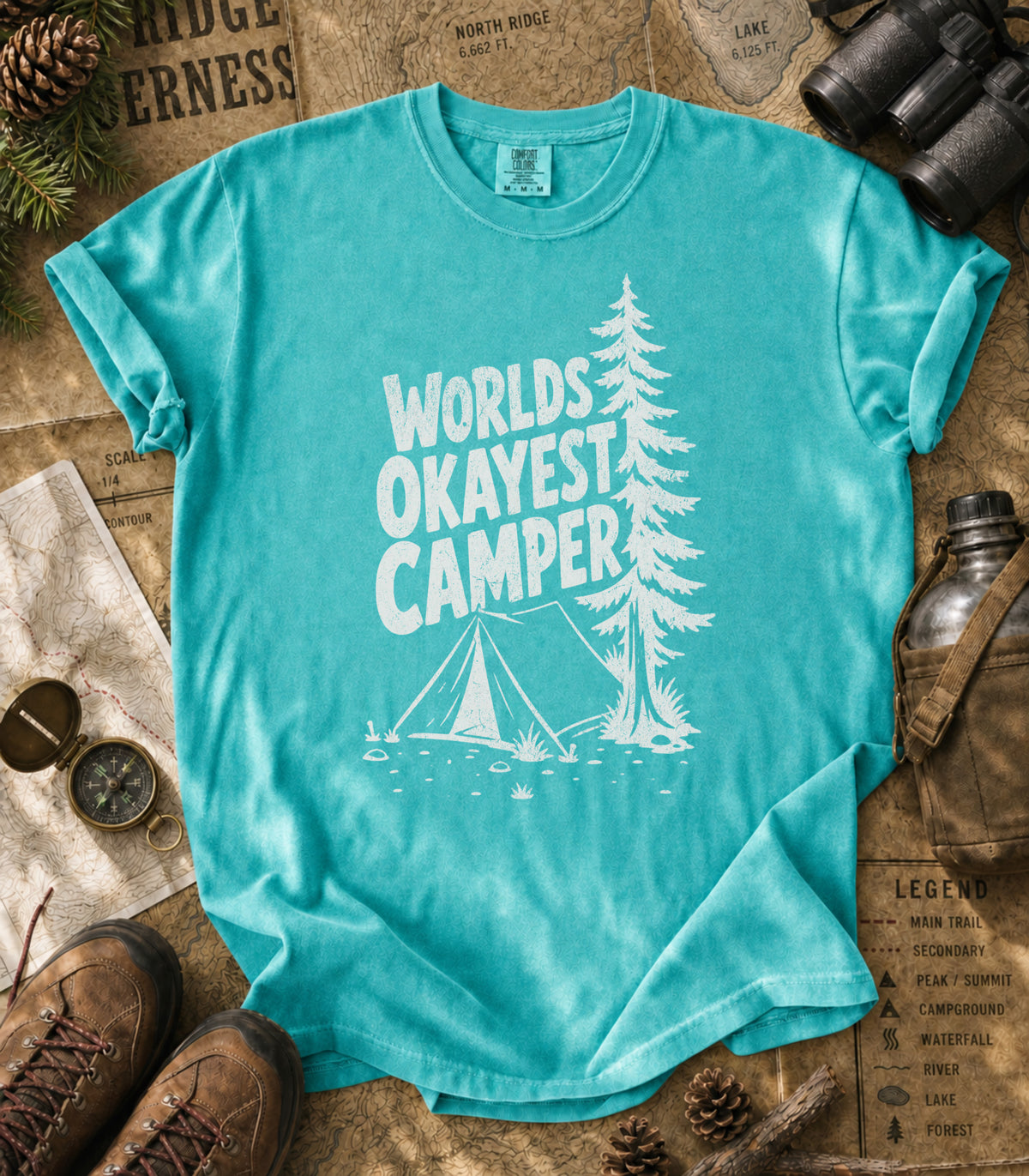 World's Okayest Camper Tee