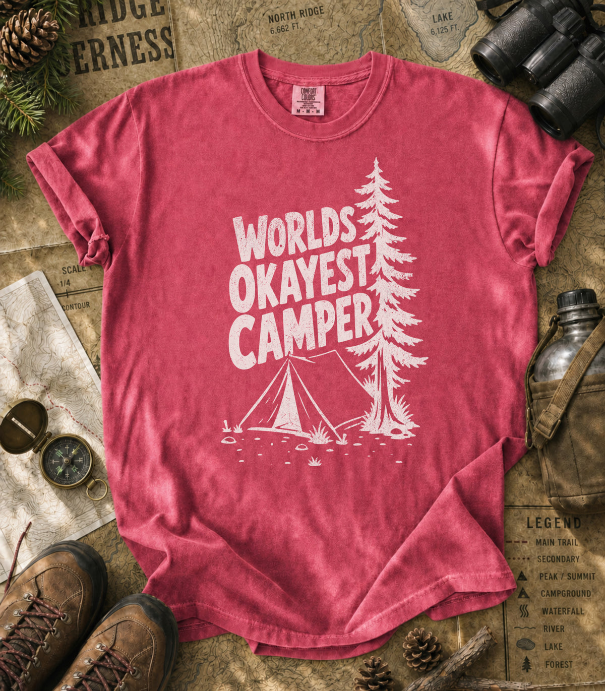 World's Okayest Camper Tee