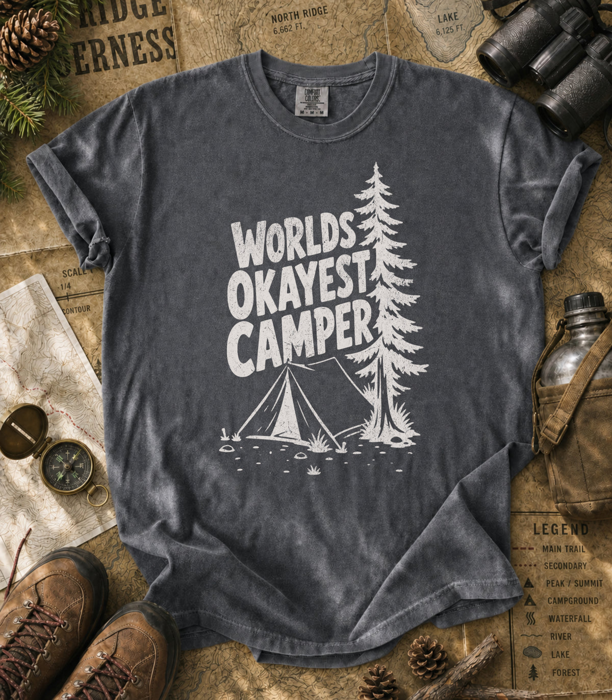 World's Okayest Camper Tee
